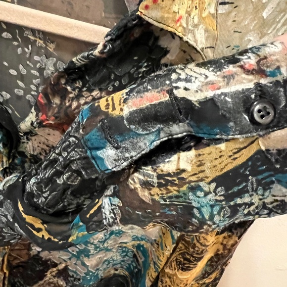 Vintage Anne Giorgio Blouse, Silk Blend, Small So pretty! - Picture 4 of 6